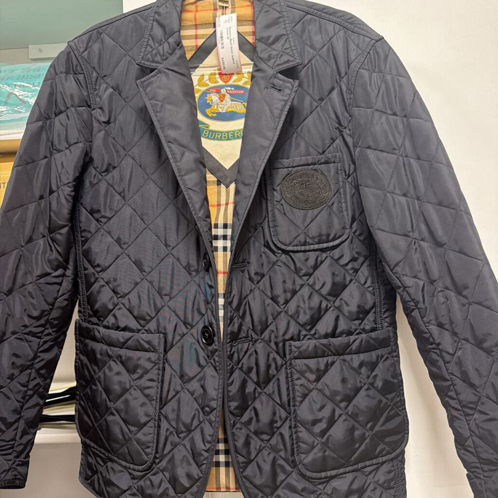 Black Nylon Quilted Jacket