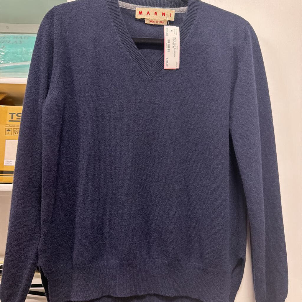 Navy Cashmere Sweater