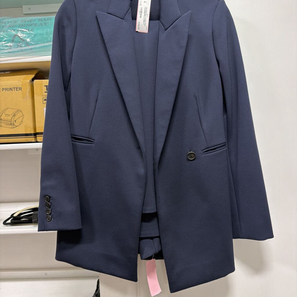 The Row Navy Scuba Flare Pant(1000)/Blazer(3500)