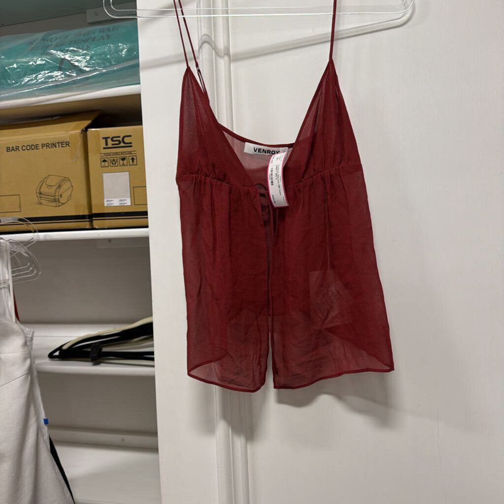Maroon Silk Cami (NWT 180)