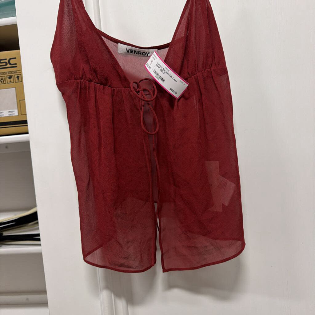 Maroon Silk Cami (NWT 180)