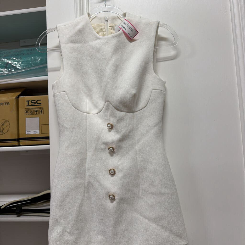 White Poly Bustier Top (295)