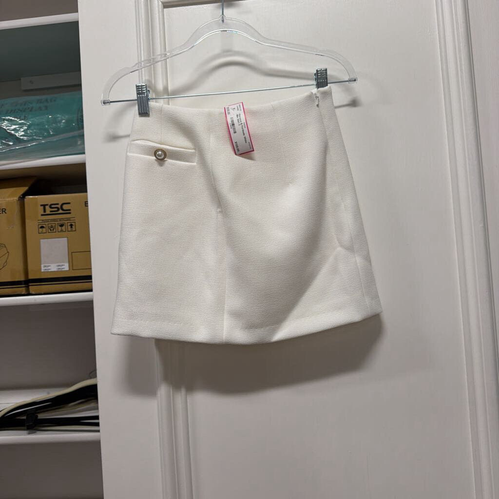 White Mini Skirt