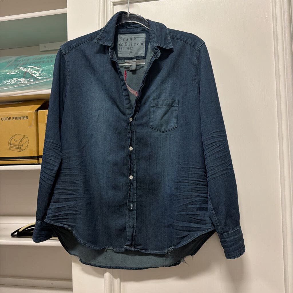 Dark Washed Denim Shirt