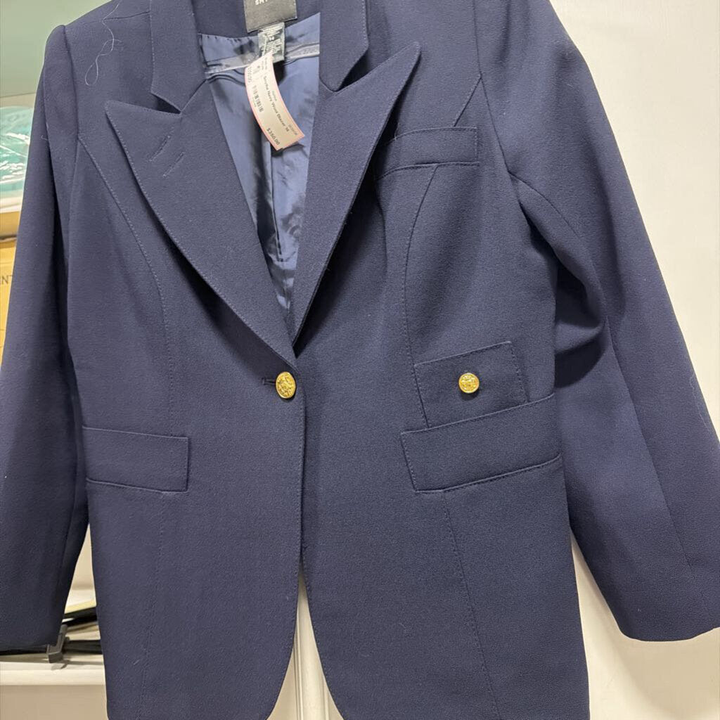 Navy Wool Blazer