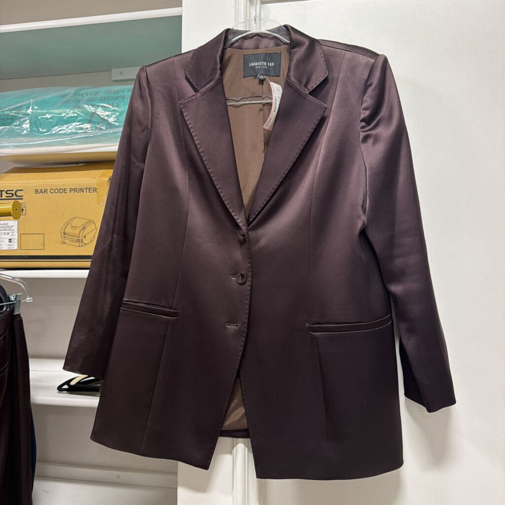Brown Satin Blazer