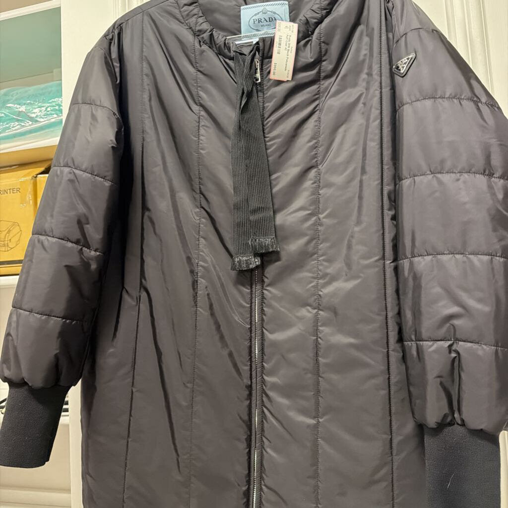 2018 Black Polyamide Puff Coat