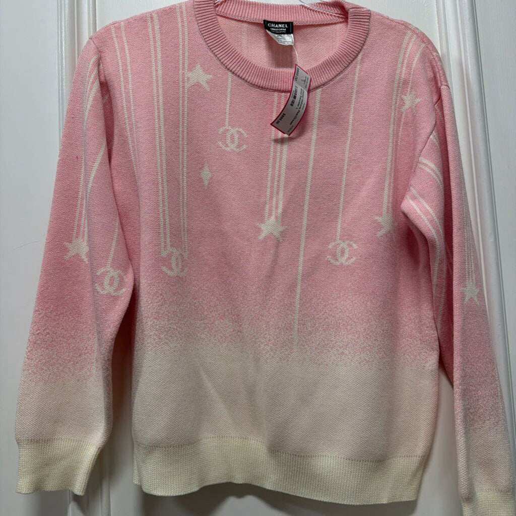Pink/Cream Wool Sweater