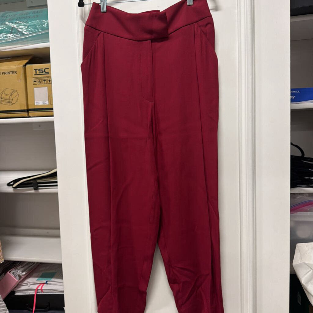Red Acetate Pants (NWT 545)