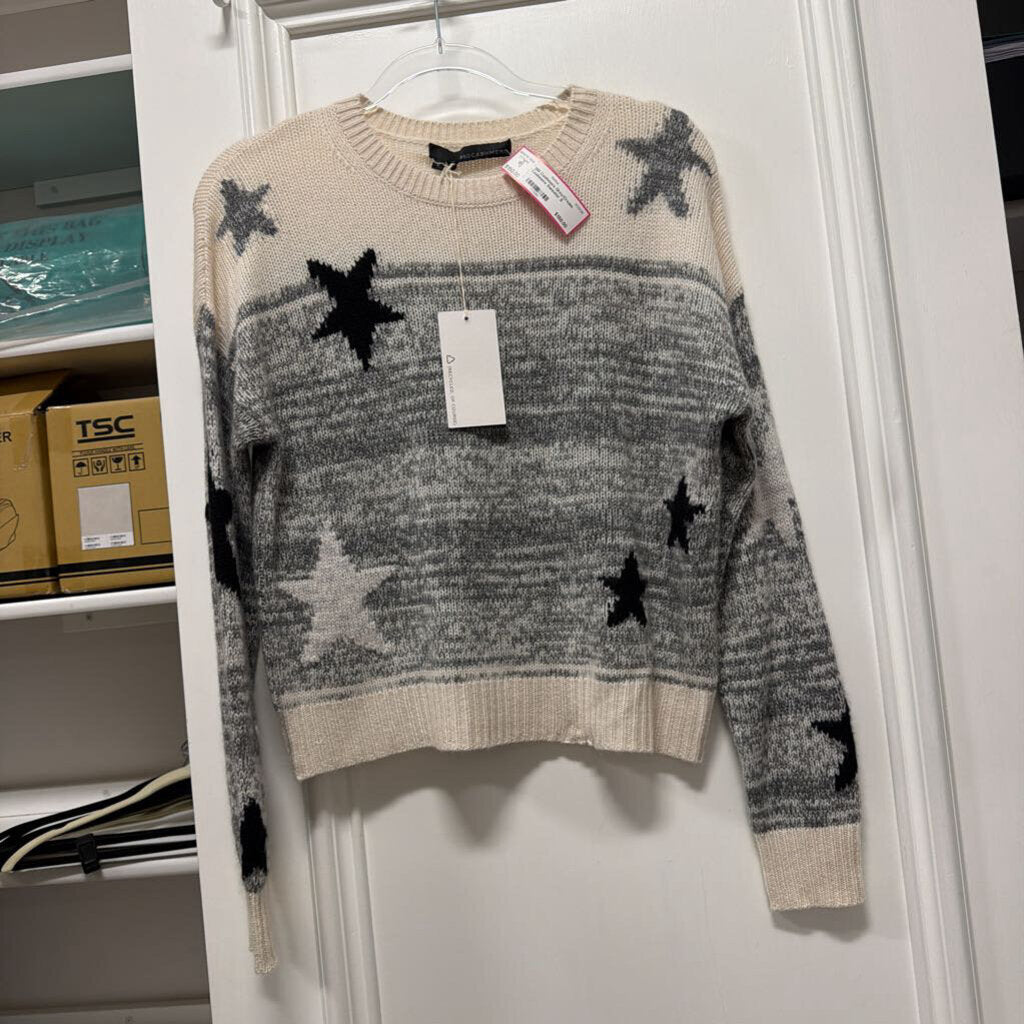 Grey/Cream Cashmere Sweater