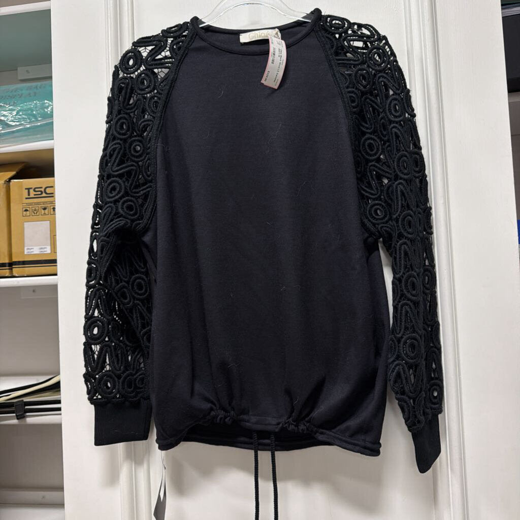 Black Wool LS Sweater (NWT)