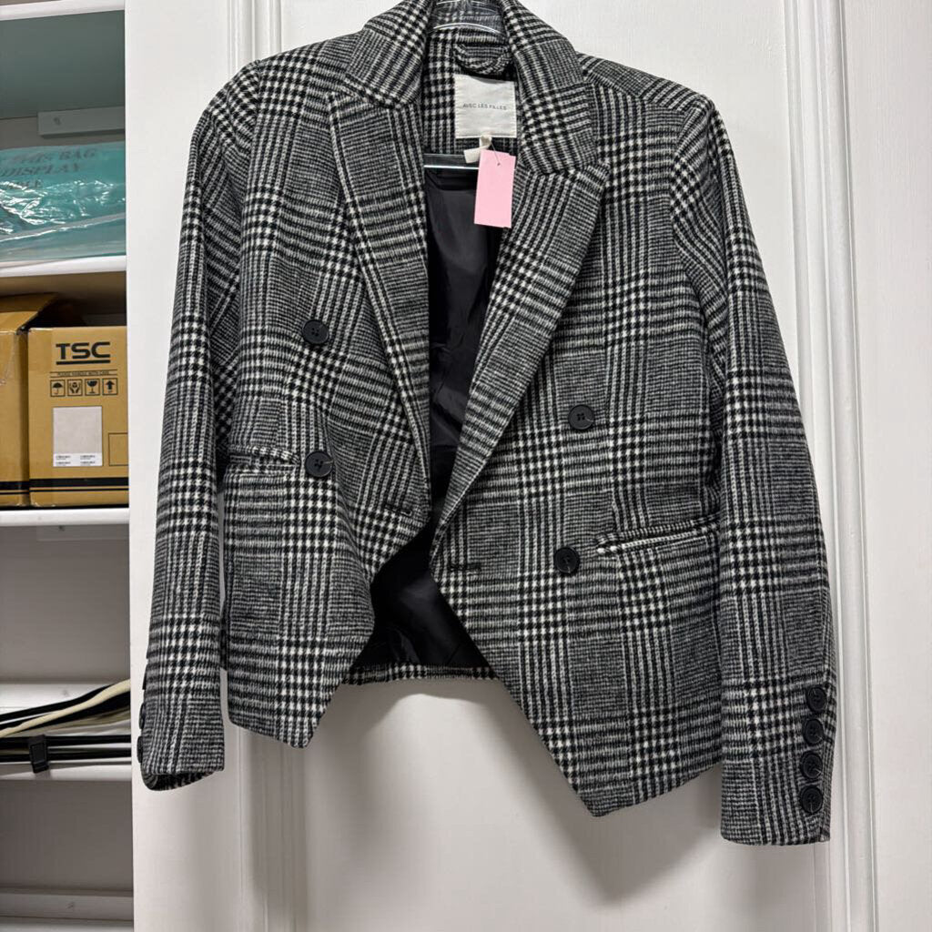 Black/White Poly Jacket