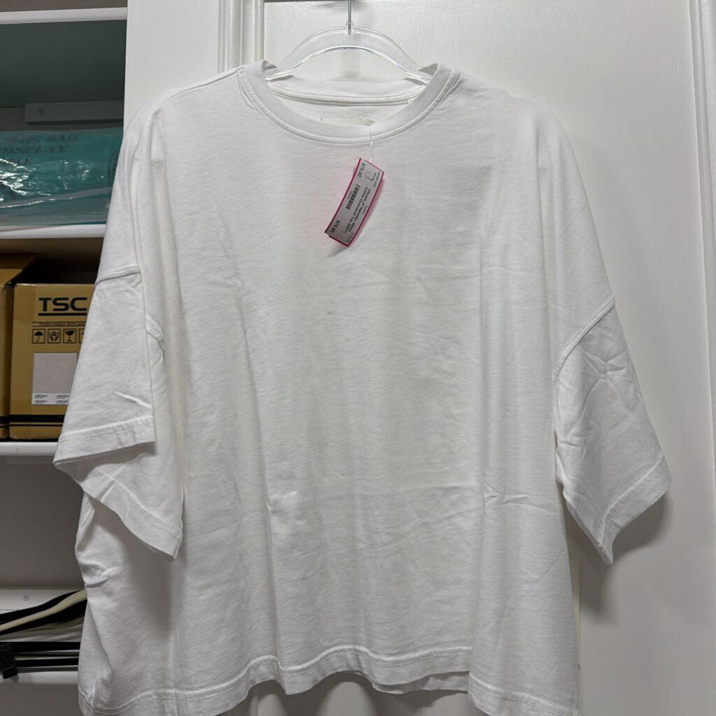 White Cotton Oversized Tee (NWT)