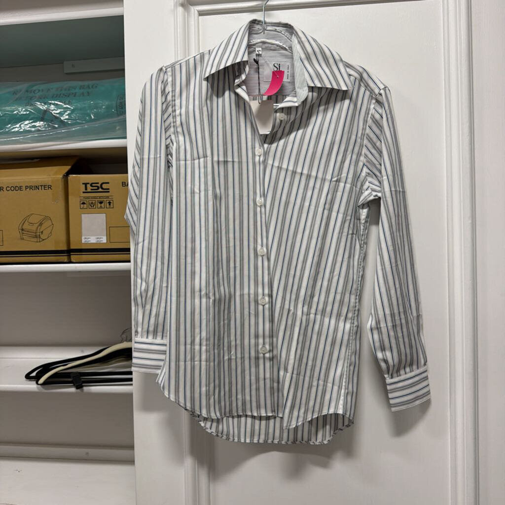 White Stripe Shirt (NWT 415)