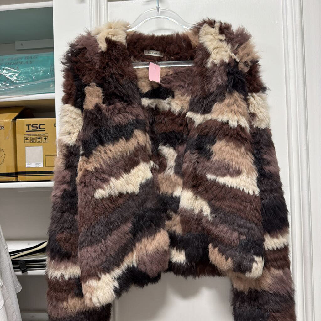 Multioclor Rabbit Fur Jacket ($1625)