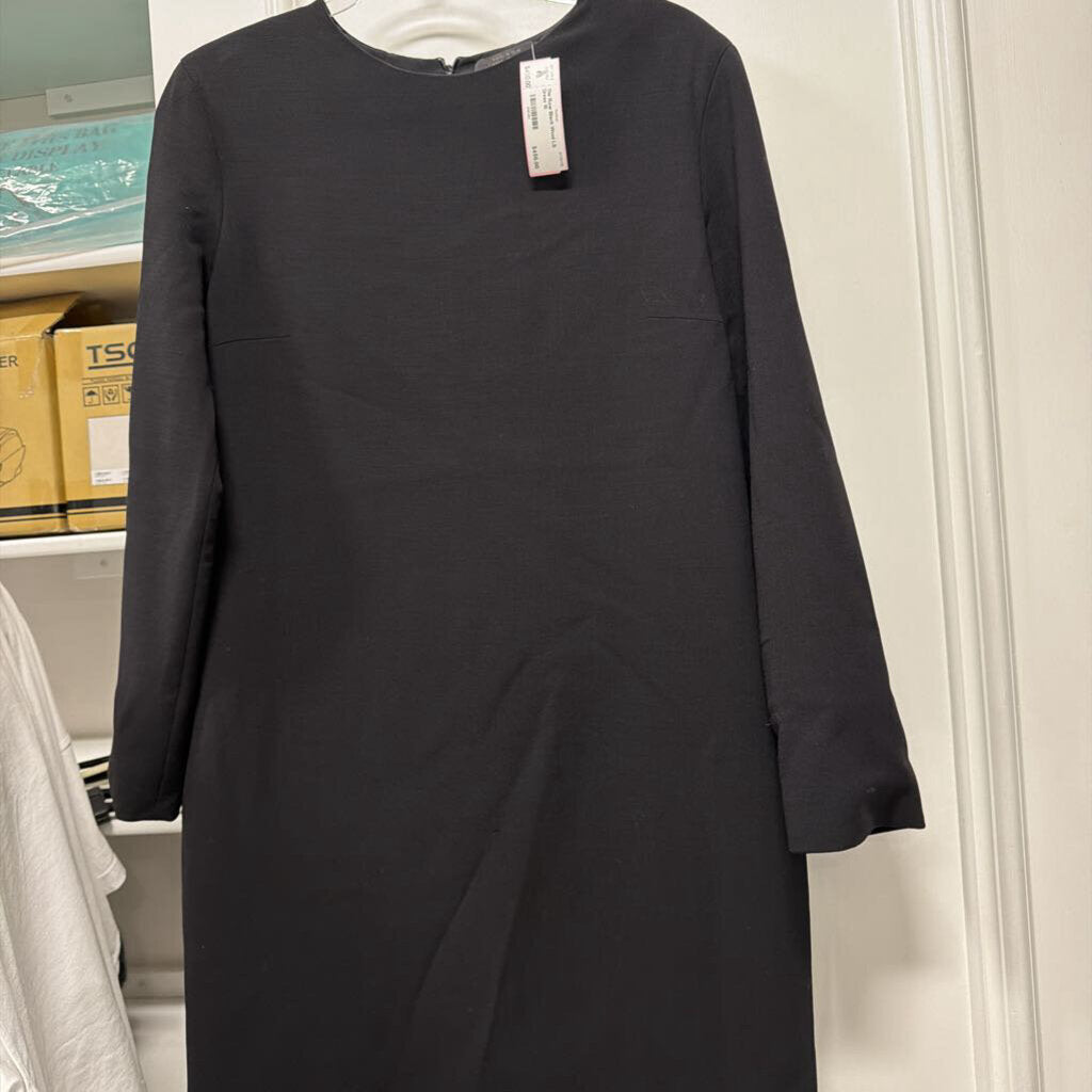 Black Wool LS Dress