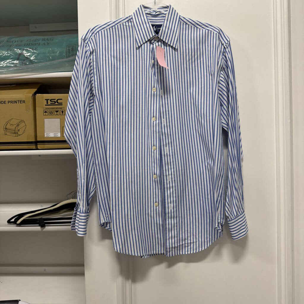 Blue/White Stripe Cotton Shirt