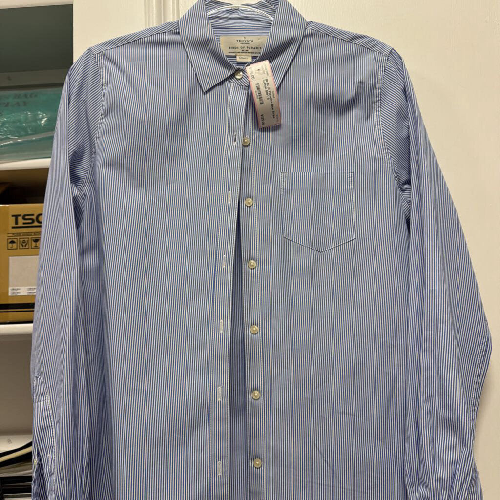 Blue Stripe Cotton Shirt