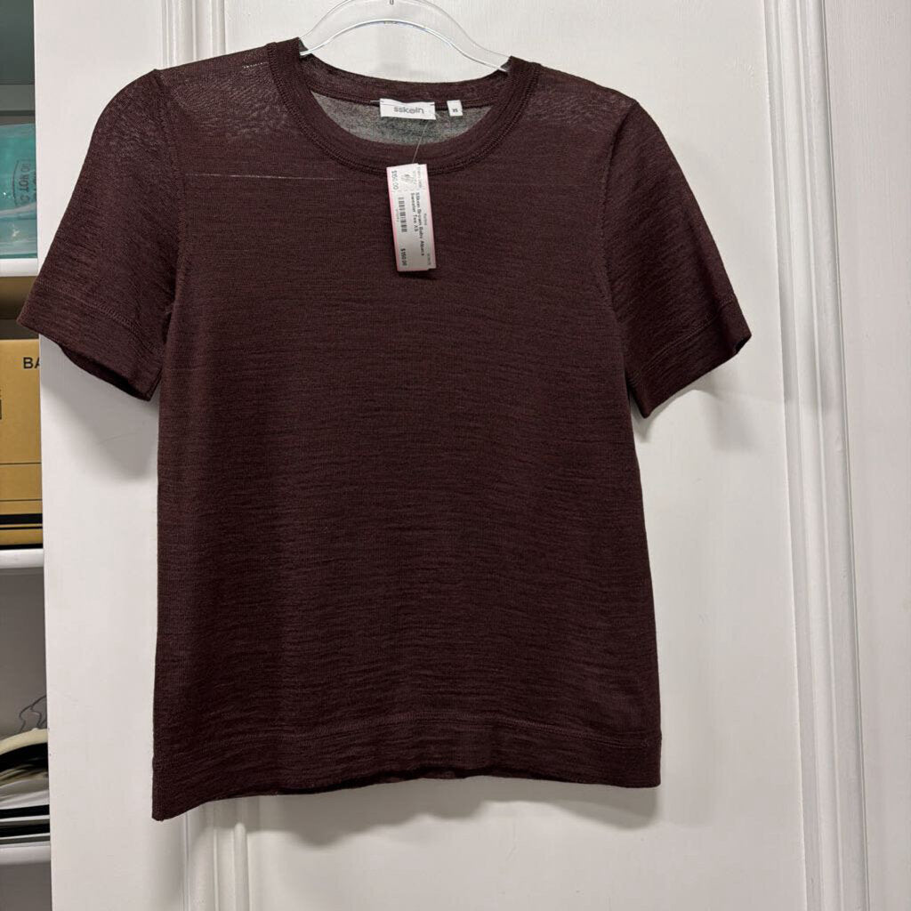 Brown Baby Alpaca Sweater Tee