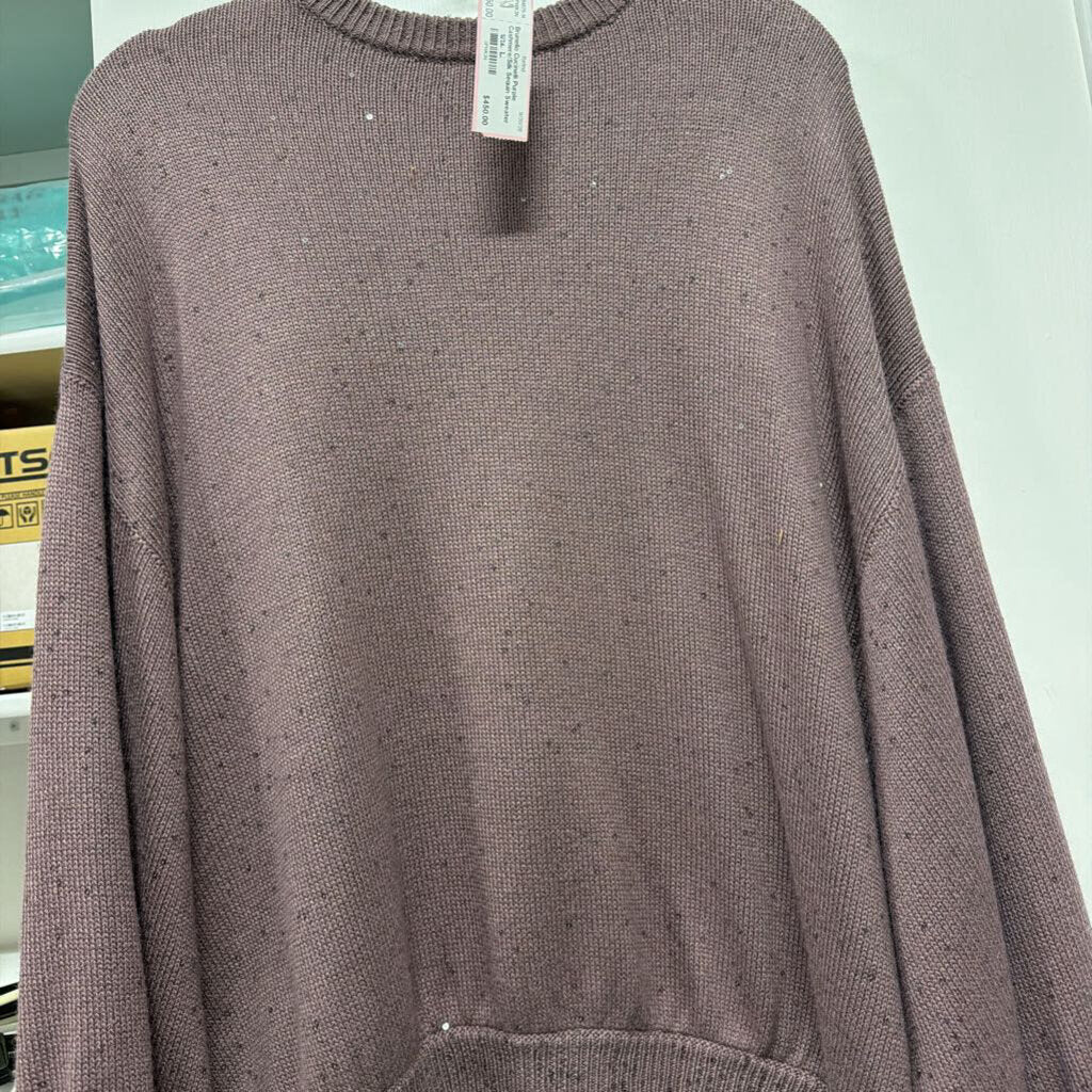 Purple Cashmere/Silk Sequin Sweater