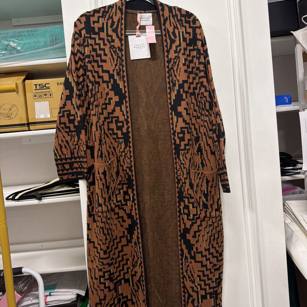Brown/Black Cotton Duster (NWT)