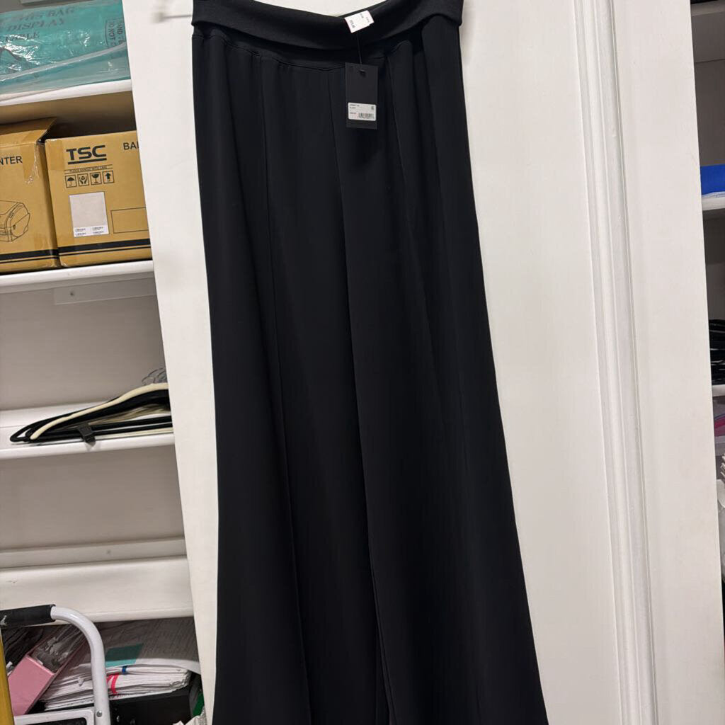 Black Poly Wide Leg Pant (NWT)