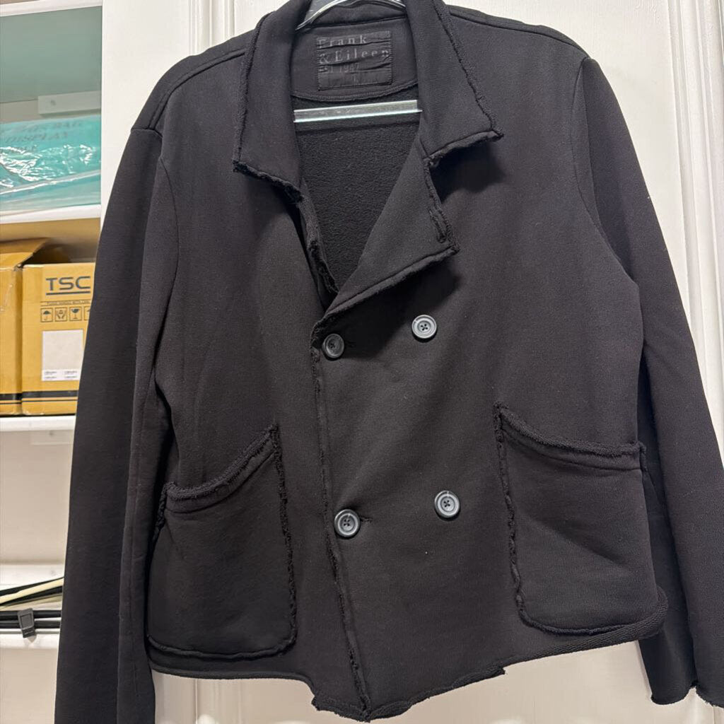 Black Cotton Cardigan