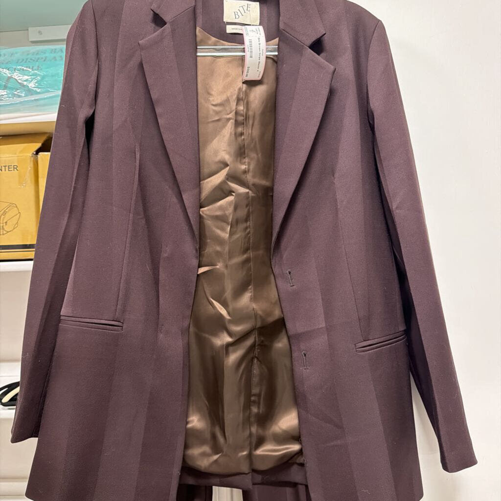 Brown Stripe Blazer