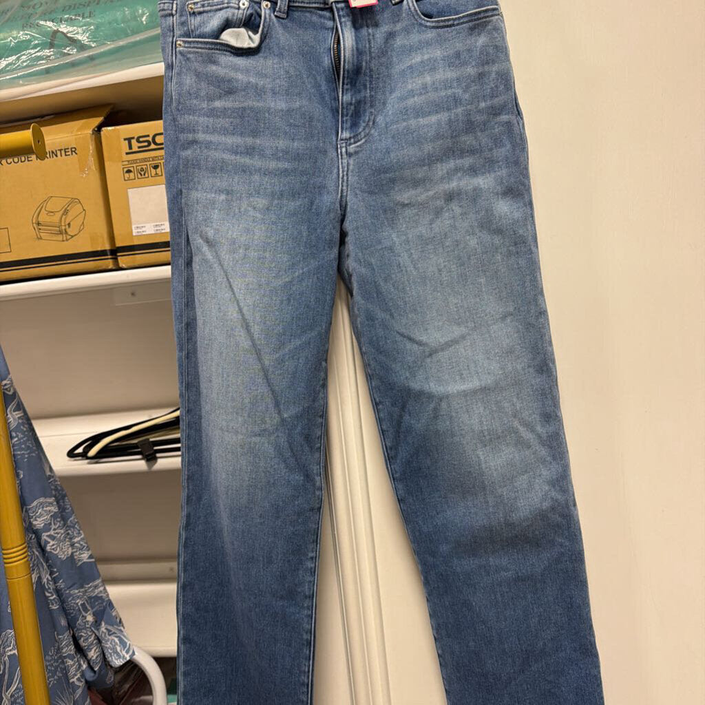 Blue Straight Leg Jeans