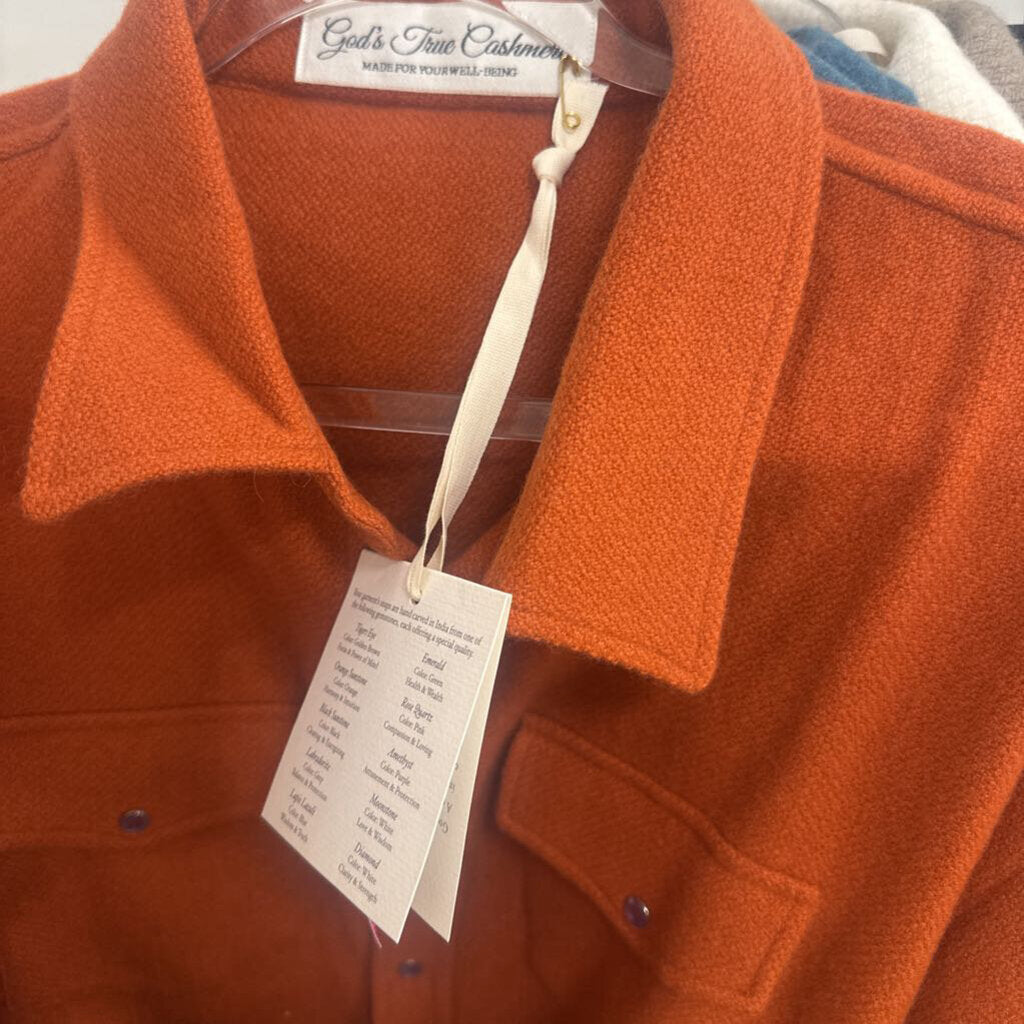 Rust Cashmere Shirt (Amethyst)