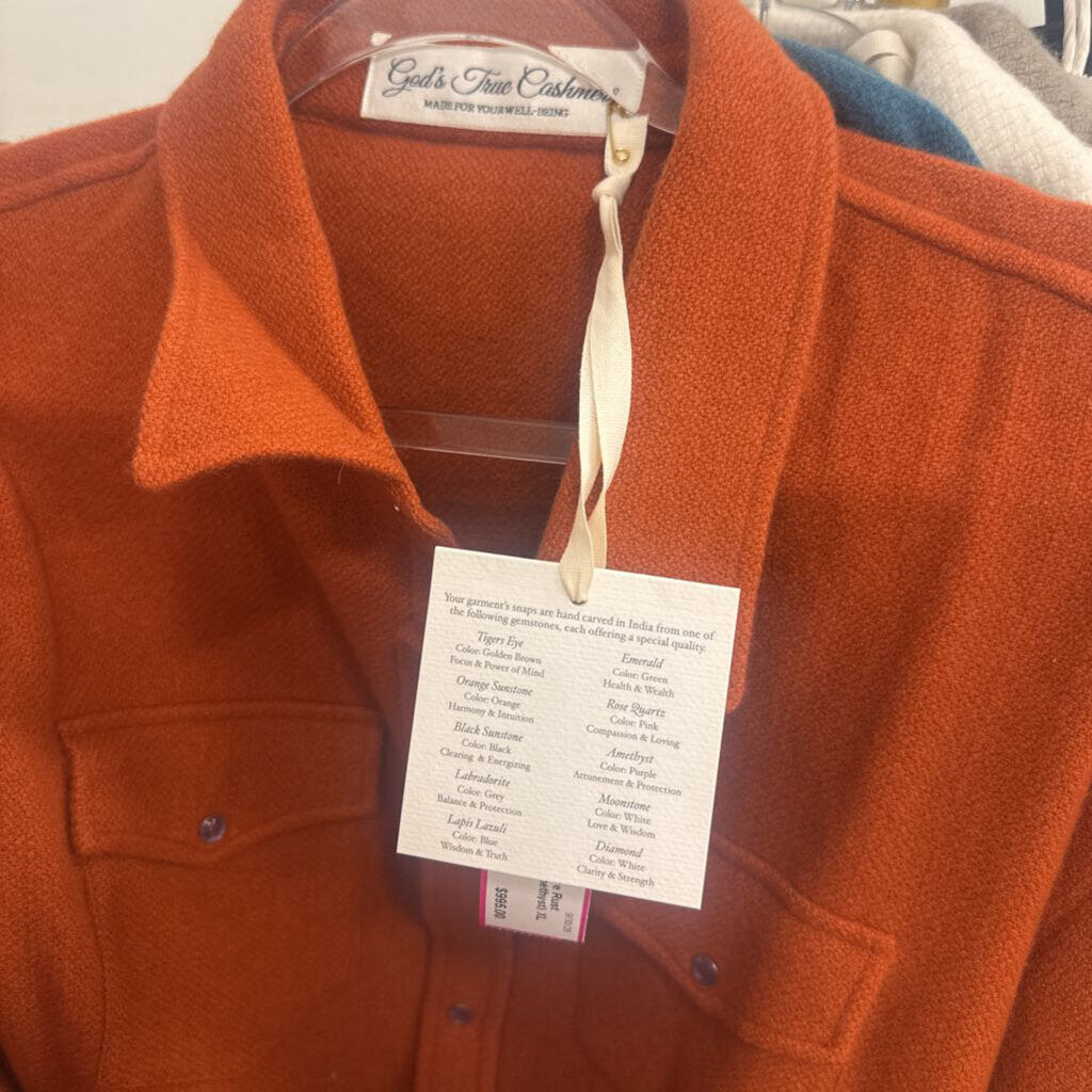 Rust Cashmere Shirt (Amethyst)