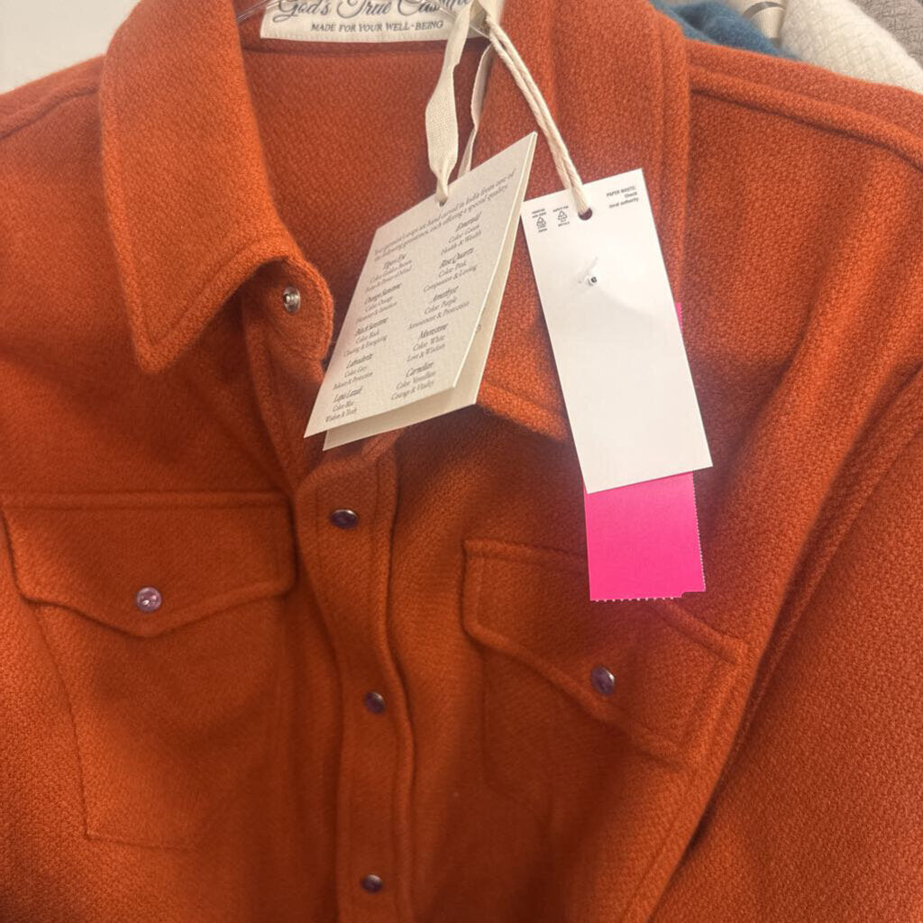 Rust Cashmere Shirt (Amethyst)