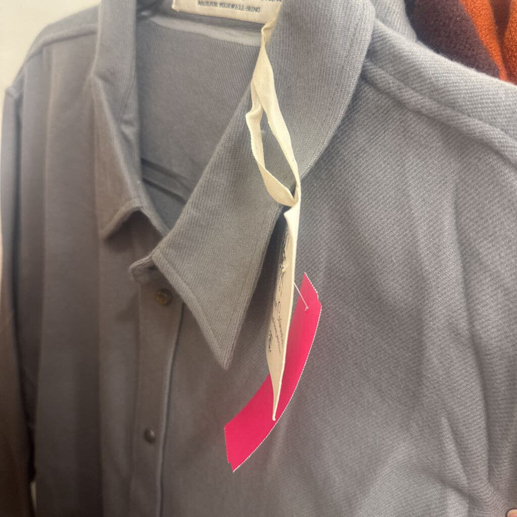 Grey Cashmere Shirt (Labradorite)