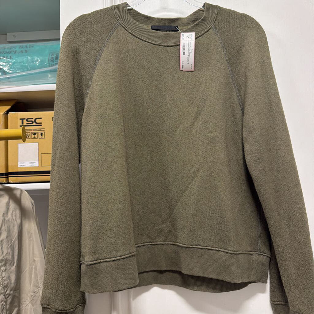 Green Cotton/Viscose Sweater
