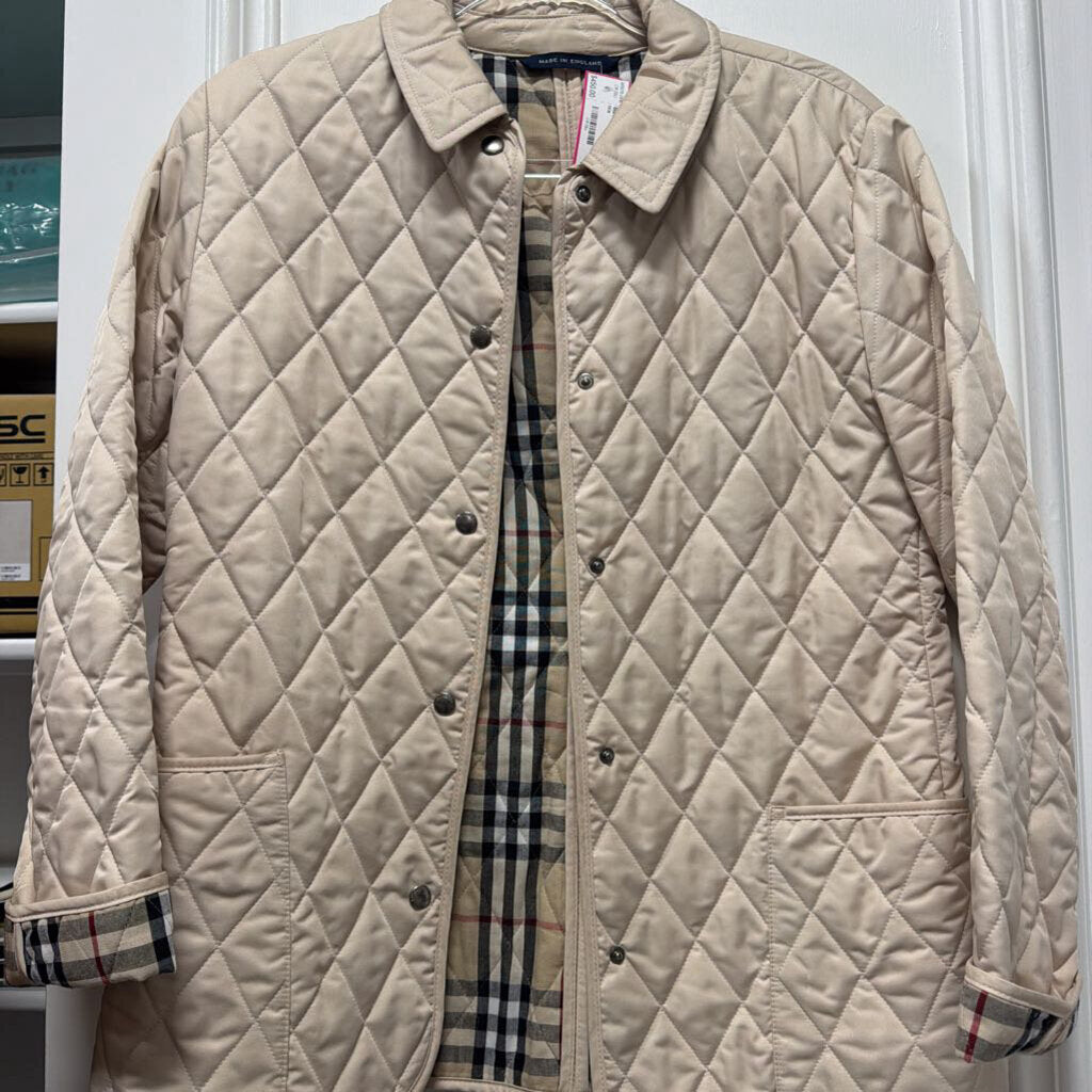 Beige Quilted Jacket
