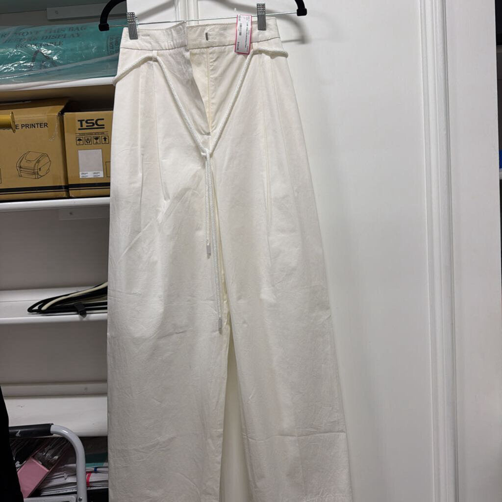 White Drawstring Pant