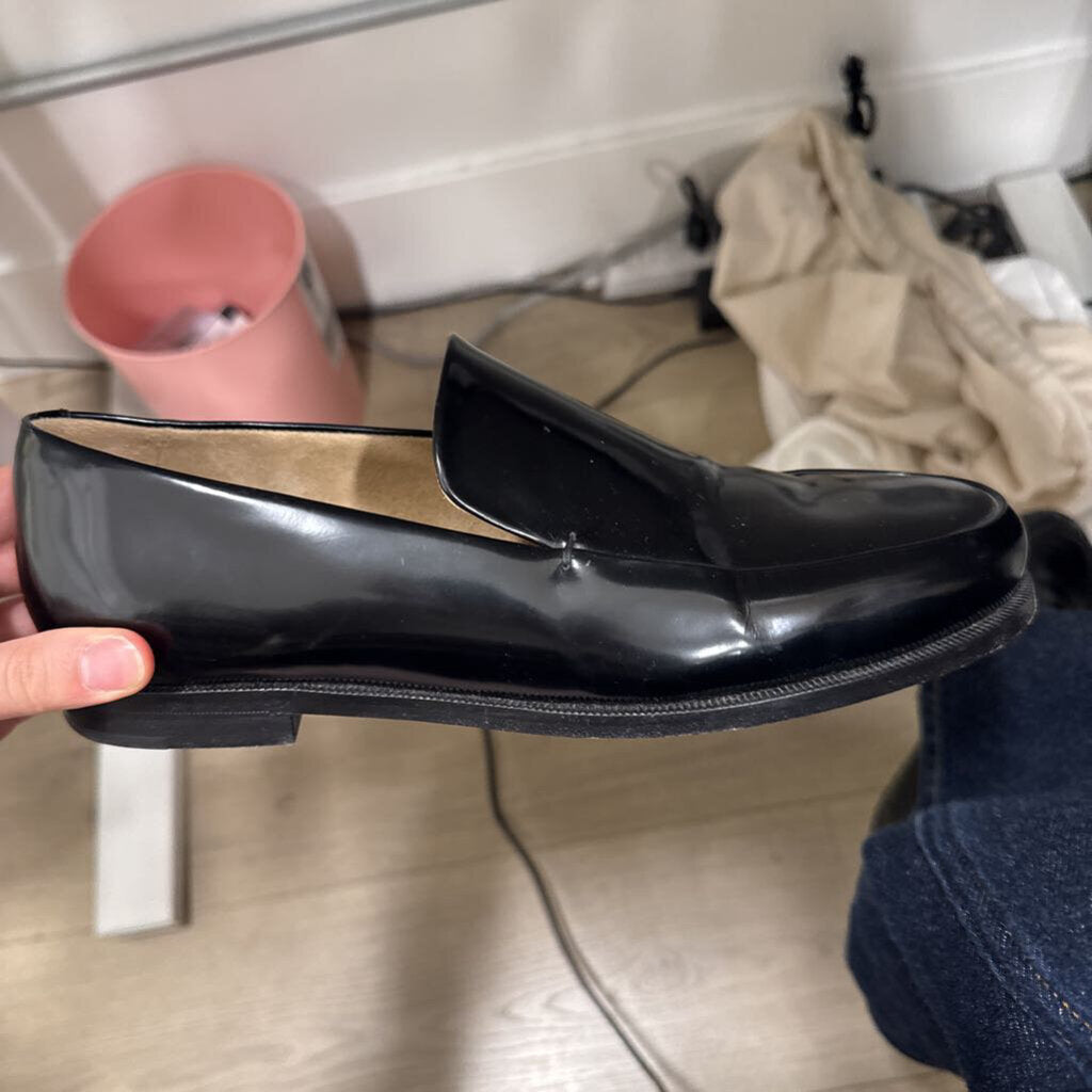 Black Patent Leather Loafers