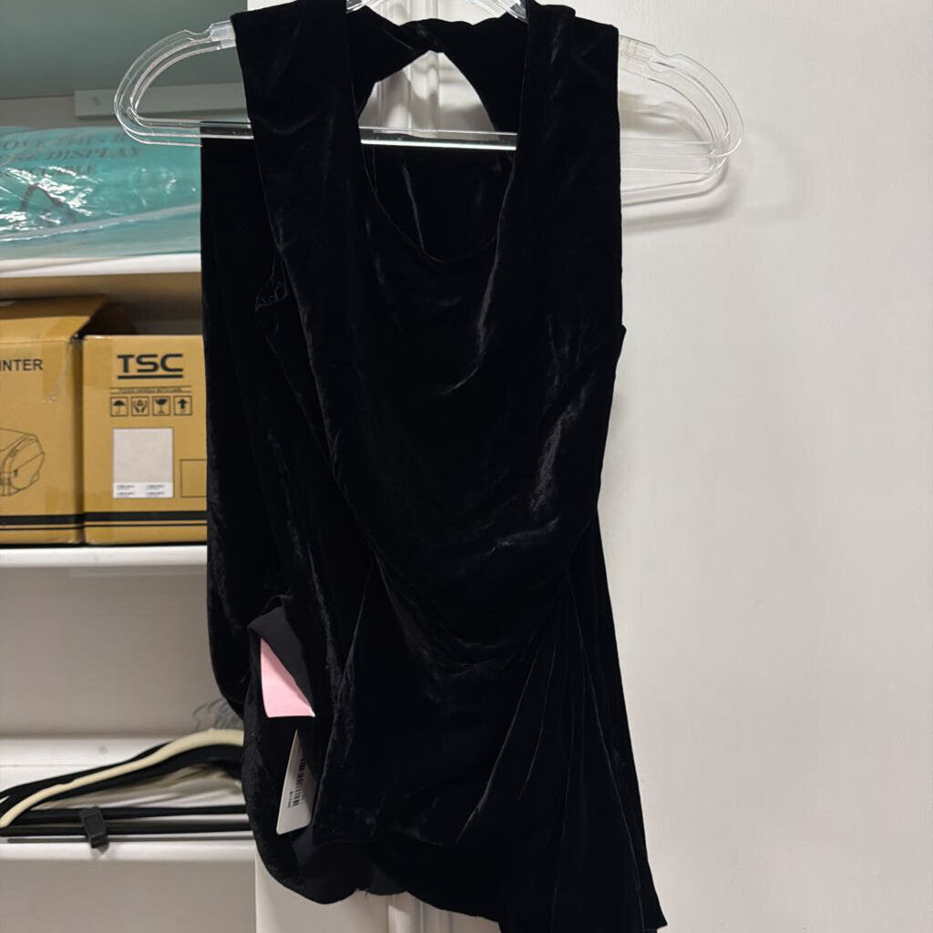 Black Velvet Midi Dress (NWT $1740)