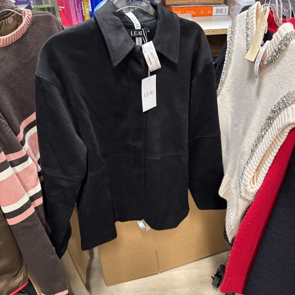 Black Faux Suede Jacket (NWT)