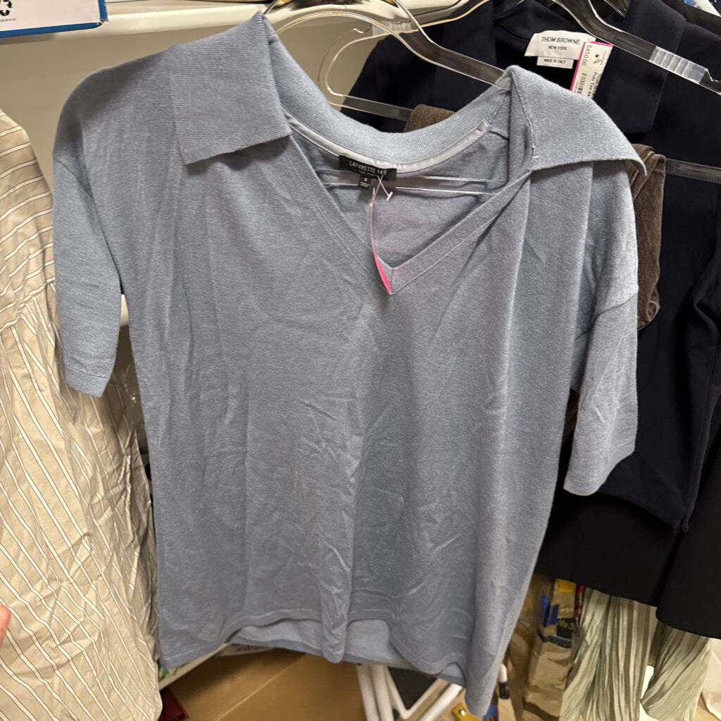 Blue Cashmere/Silk Polo