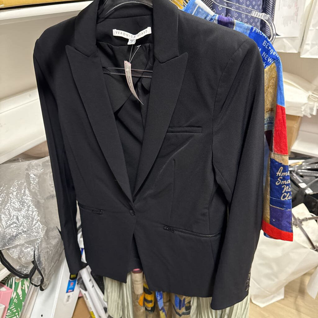 Black Poly Blazer