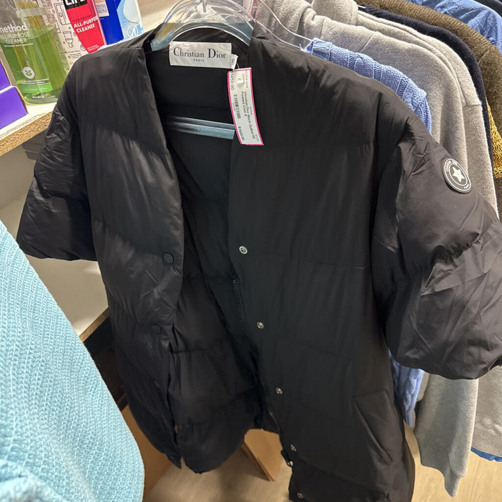 Black Quilted SS Padded Coat