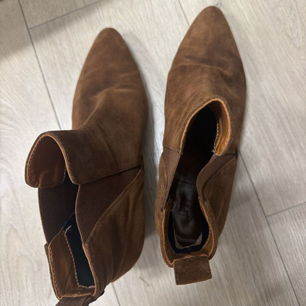 Brown Suede Bootie