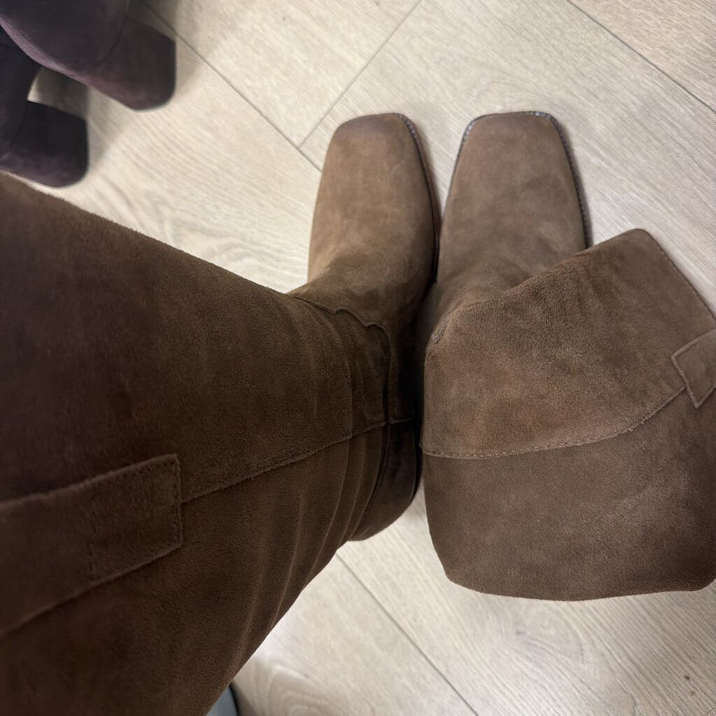 Brown Suede Boots