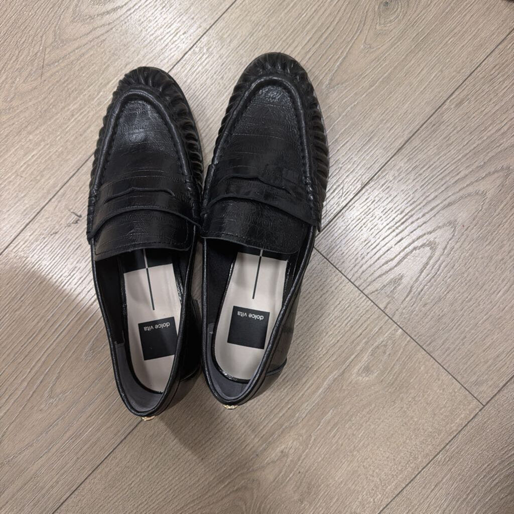 Black Leather Loafer