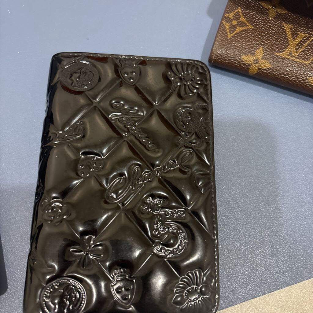 Black Patent Leather Adress Book