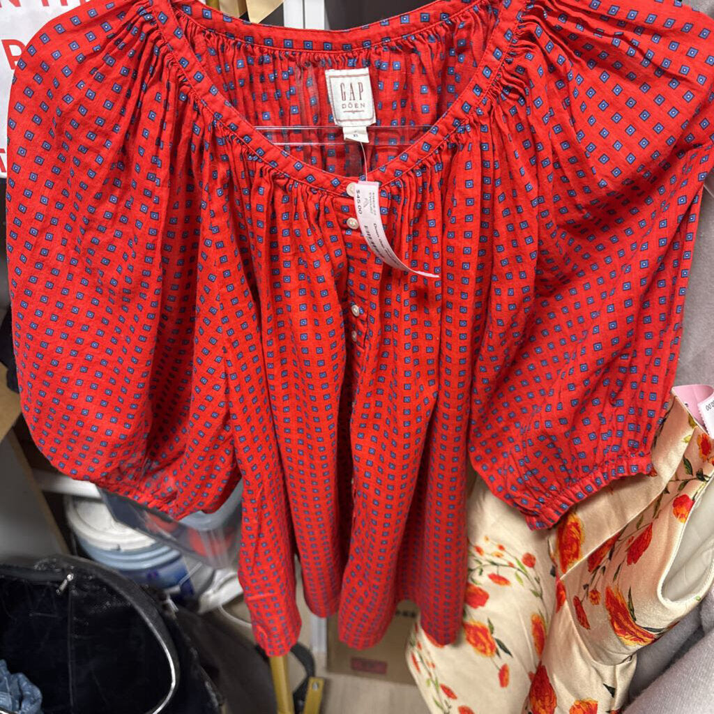 Red/Blue SS Top