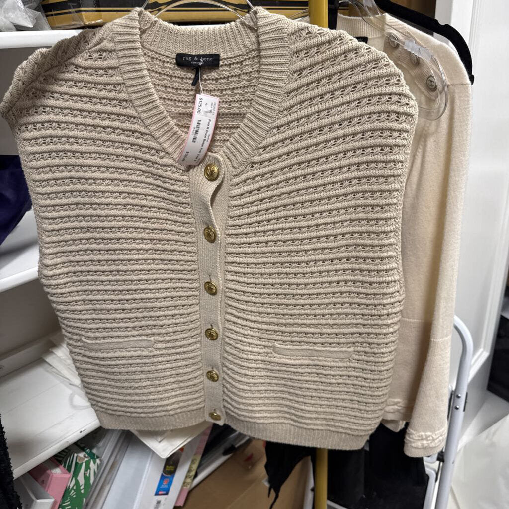Beige Knit Vest