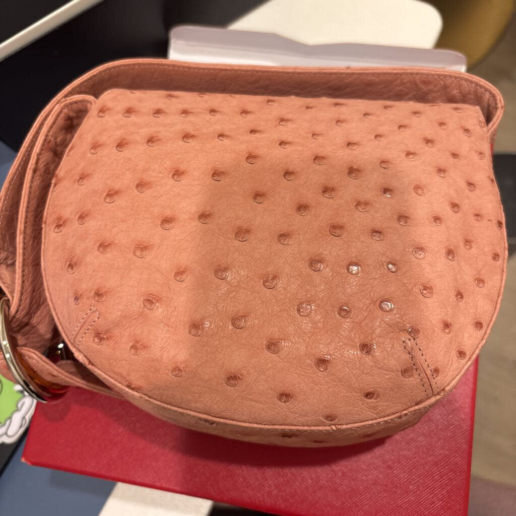 Rare Pink Ostritch Shoulder Bag (FS)