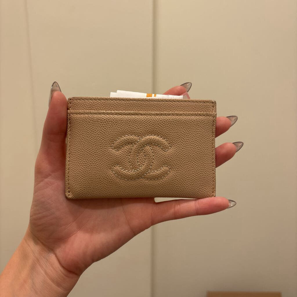 Beige Caviar Timeless Card Holder (as is)